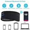 Auriculares inalámbricos con Bluetooth 5,0, audífonos deportivos con diadema para dormir, antifaz, originales - Imagen 6